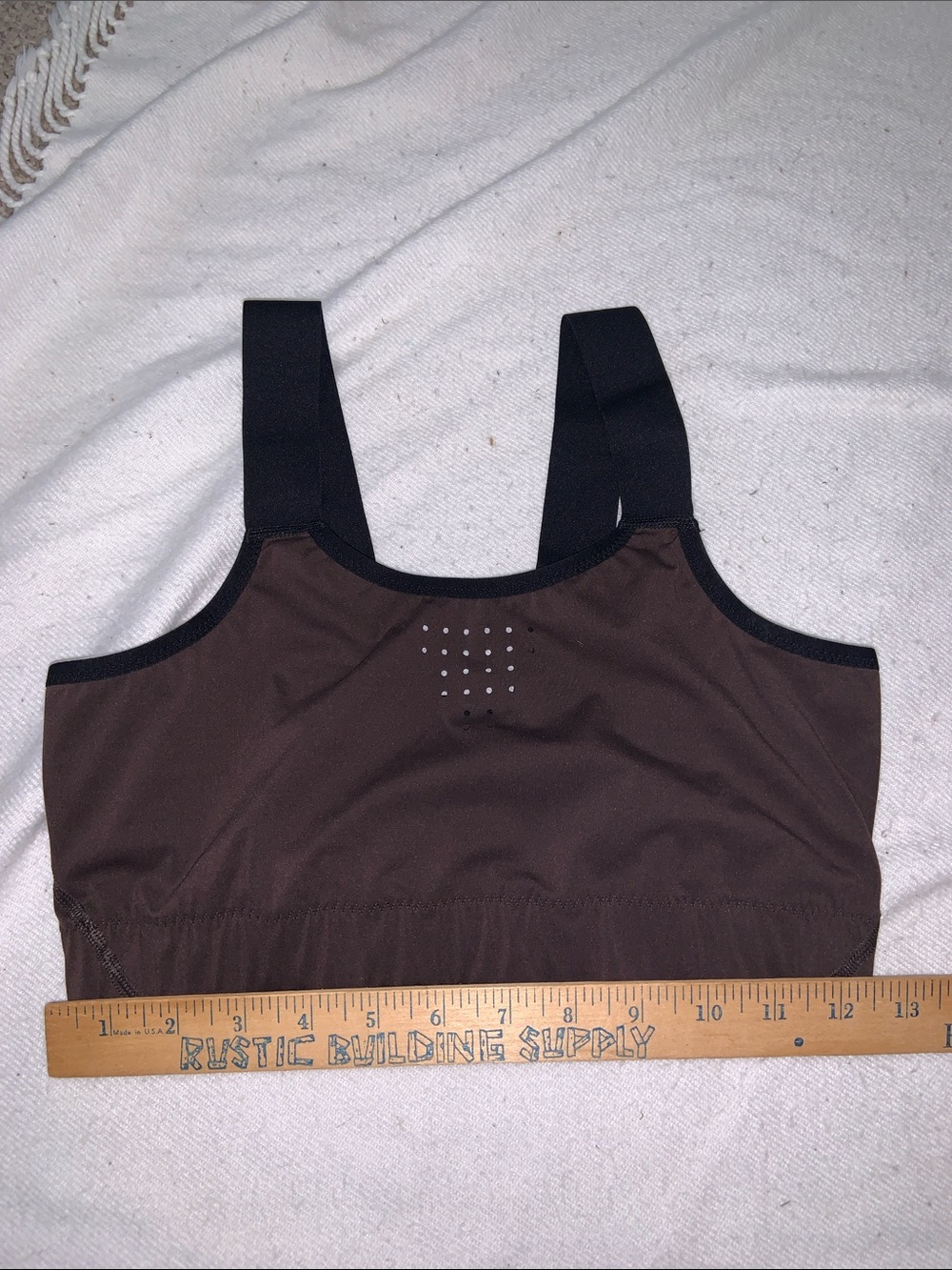 Women's Brown Sports Bra top lightweight breathable cycling VELOCIO XL - Picture 4 of 6